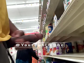 BBC FLASHING GRANNY IN PUBLIC STORE